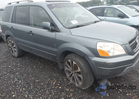 2005 Honda Pilot Ex-L from USA, damaged, VIN 5FNYF18575B042472